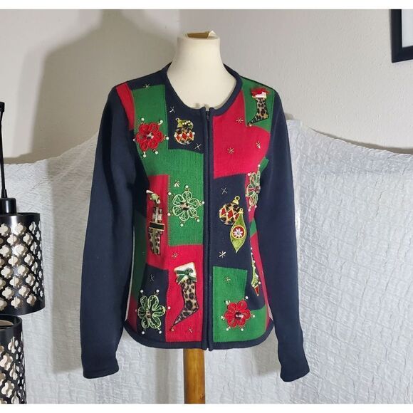 Crystal Kobe Ugly Christmas Sweater Size M - Picture 2 of 12